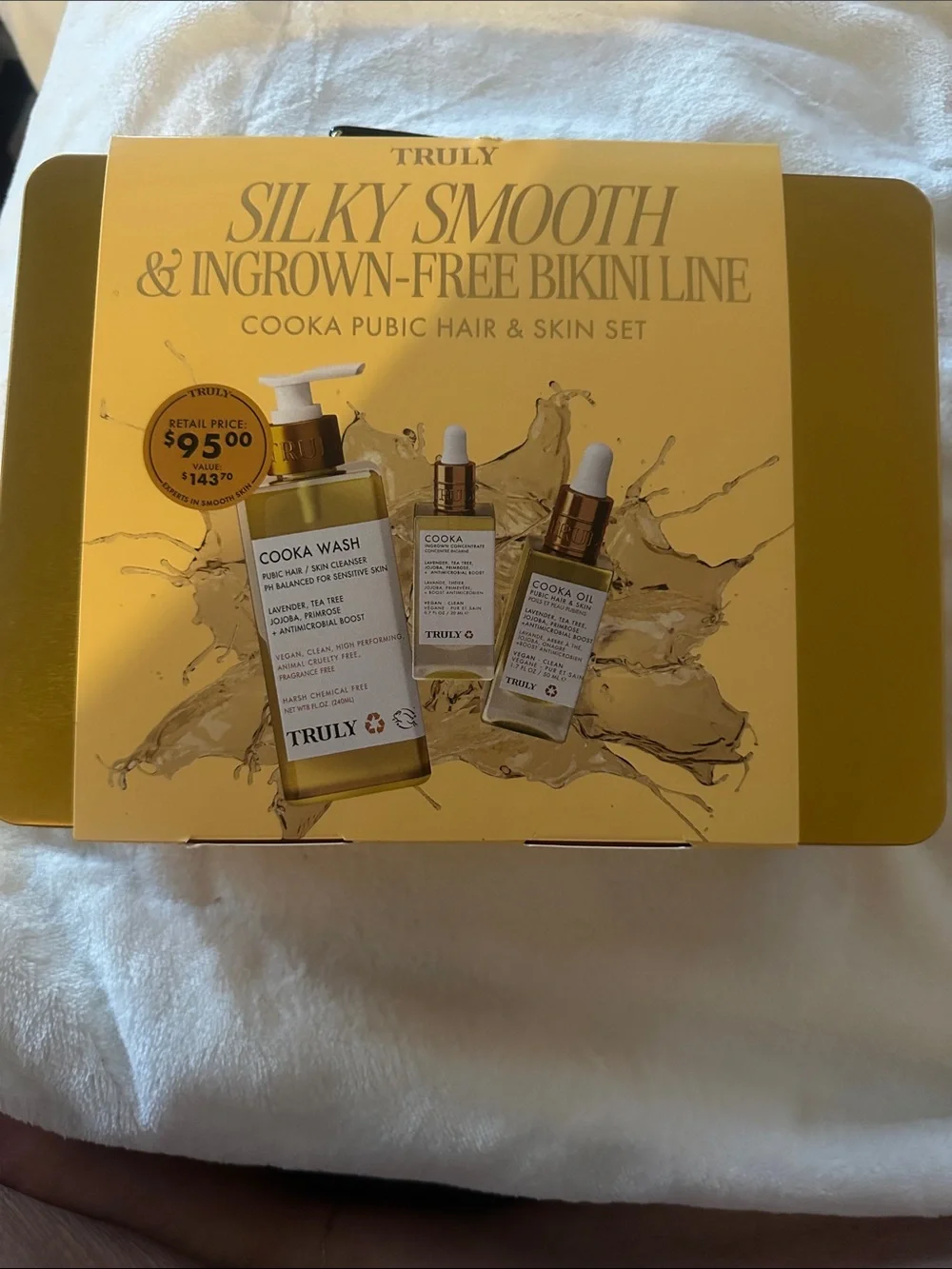 NEW Truly Beauty Silky Smooth Cooka Pubic Hair & Skin Set
